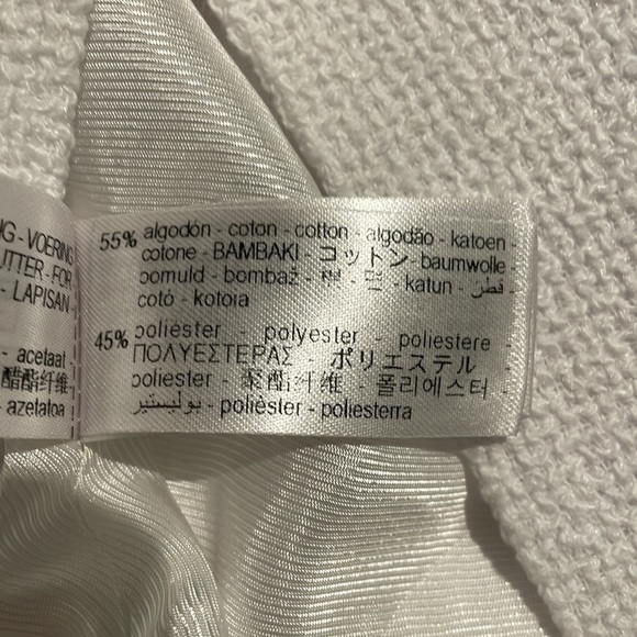 New ZARA Textured Round Collar Blazer With Shoulder Pads - Picture 10 of 10